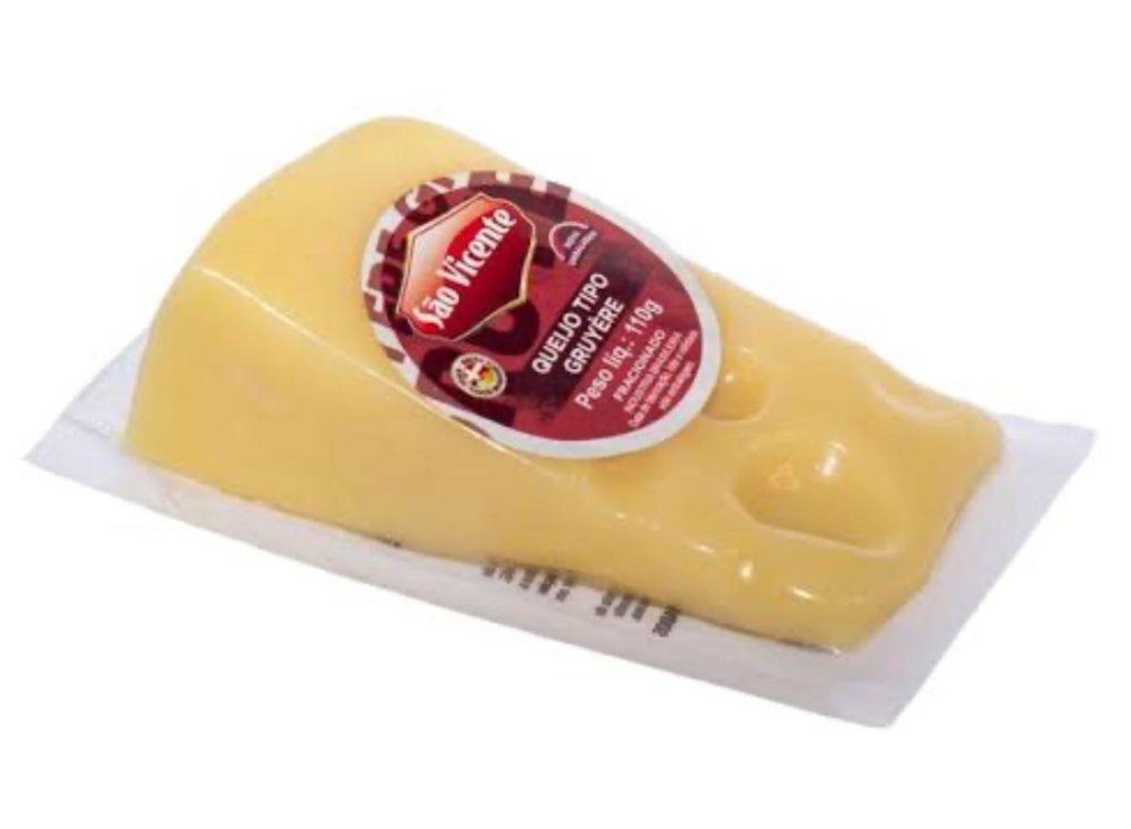 Queijo Tipo Suico (gruyere) São Vicente 110g Skin Pack