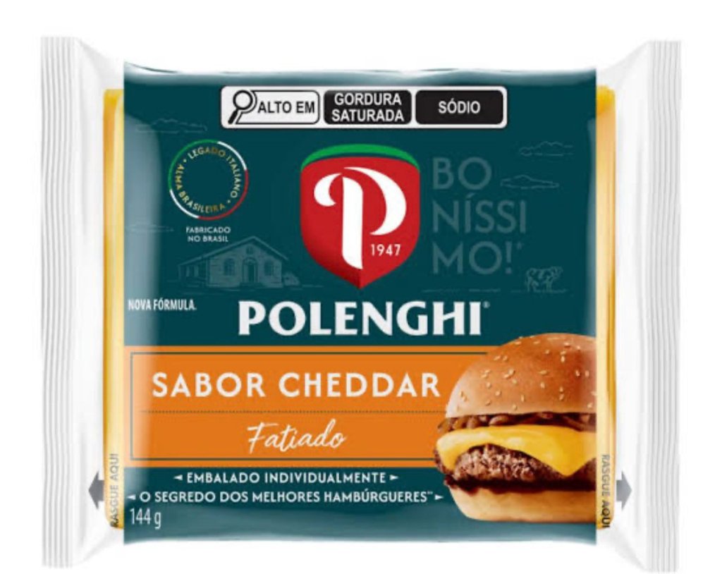 SANDWICH-IN 8 CHEDDAR POLENGHI 144 G QUEIJO