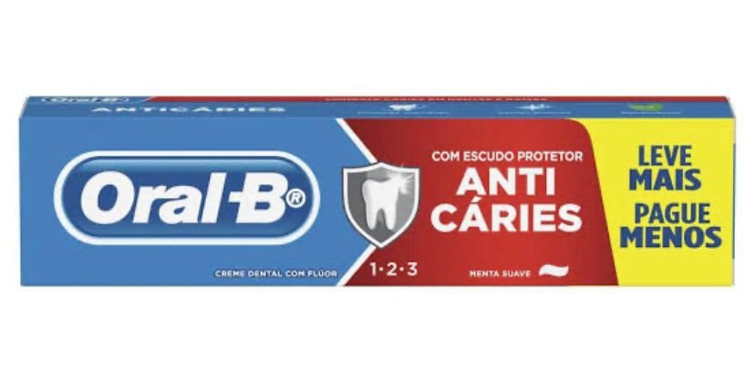 Creme Dental Oral B 123 Menta 70g