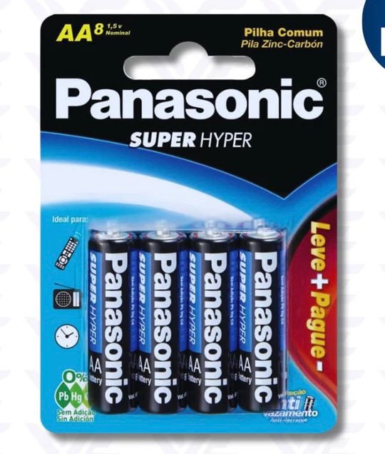 Pilha Panasonic Aa Pr Anti C/8 Lev+ Pag-