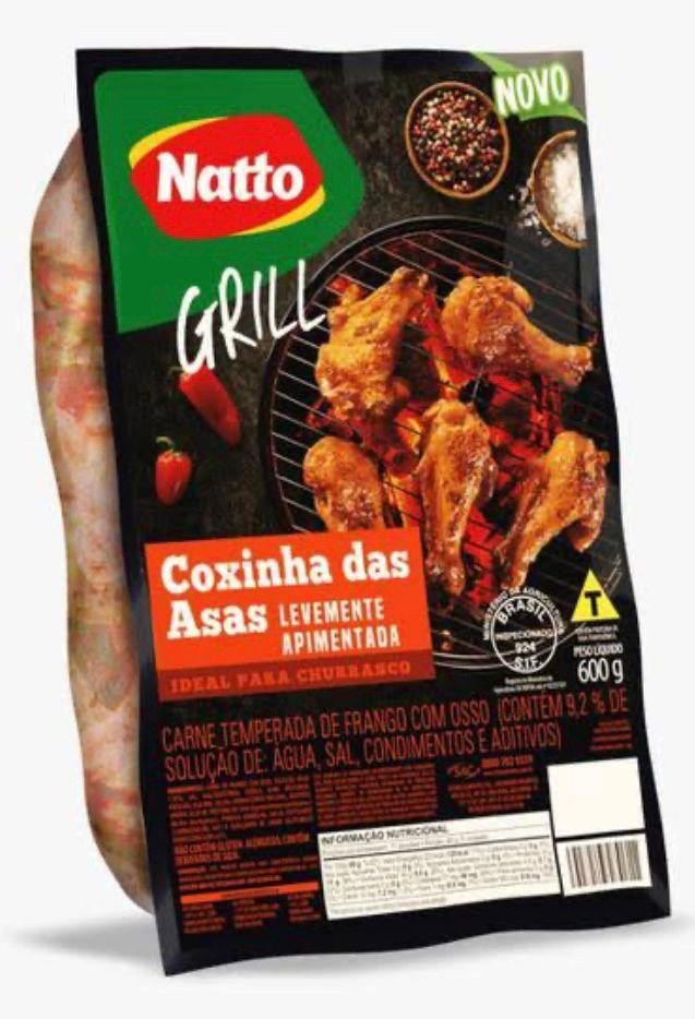 Coxinha Da Asa Temperada Levemente Apimentado Cong. Natto 600g