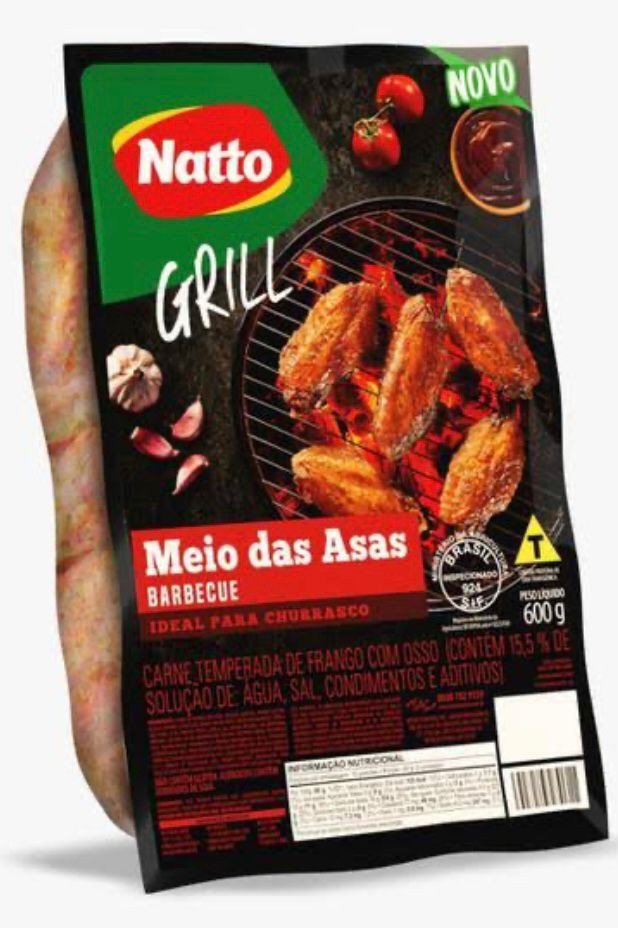 Meio Da Asa Temp Barbecue Cong. Natto 600g