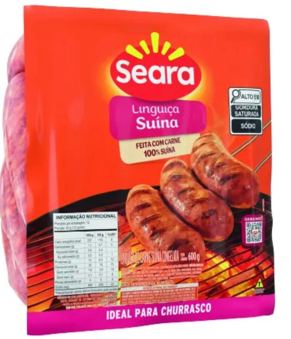 Linguiça Seara Suina 600g
