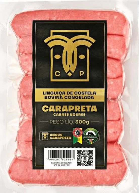 Linguiça Bovina Costela Carapreta 300g