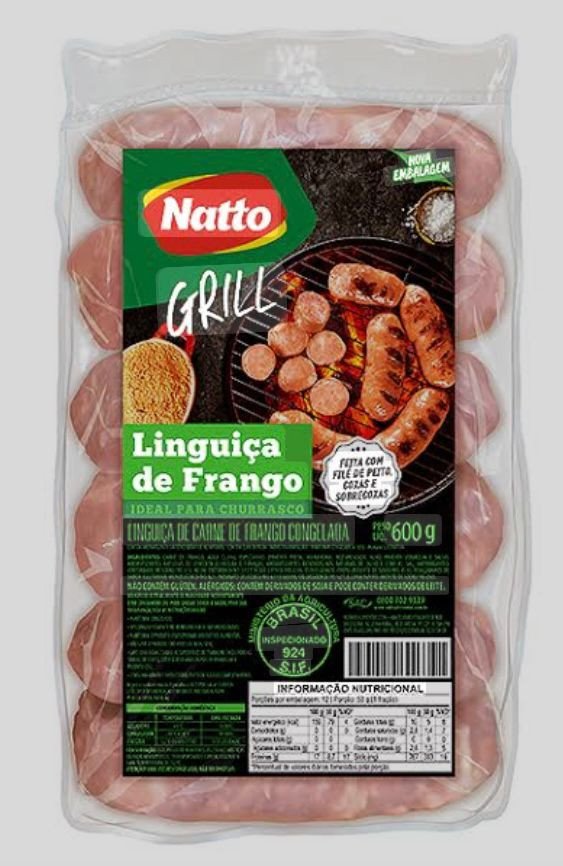 Linguiça De Frango Congelada Natto 600g