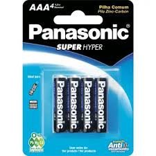 Pilha Alcalina Panasonic Aaa Pr Anti C/4