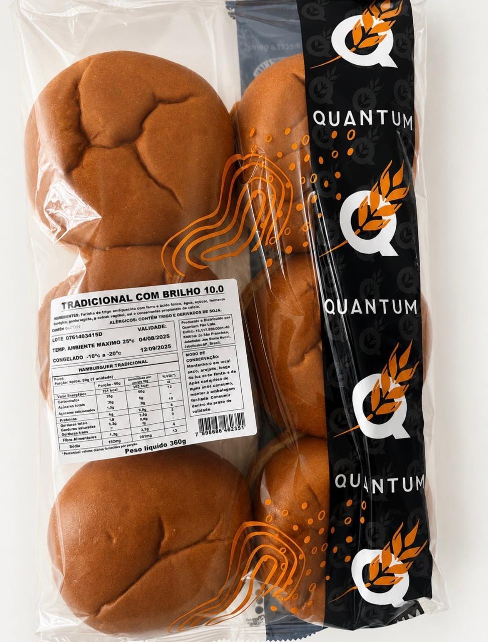 Pão Hambúrguer Tradicional C/brilho Com 6 Und N10.0