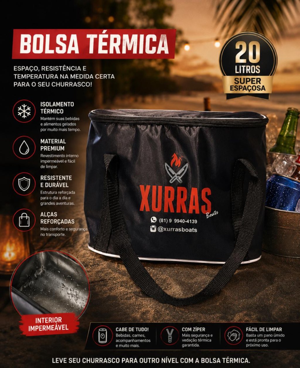 BOLSA TÉRMICA XURRAS 20L