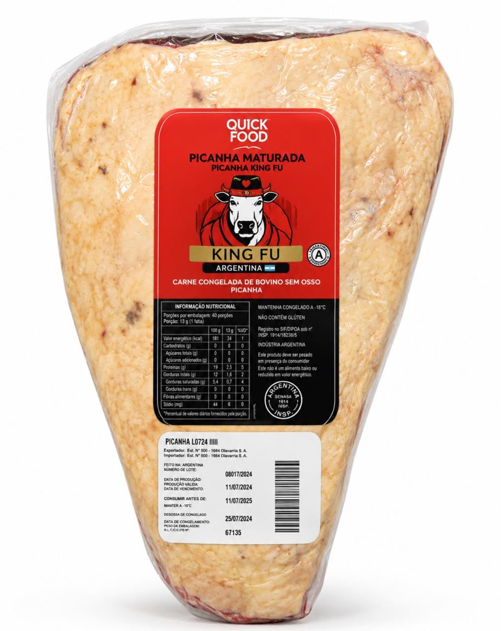 Picanha Bovina Argentina Quick Food Tipo A Leve kg