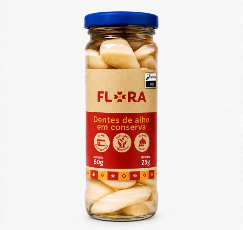 Dentes De Alho Flora - 60g