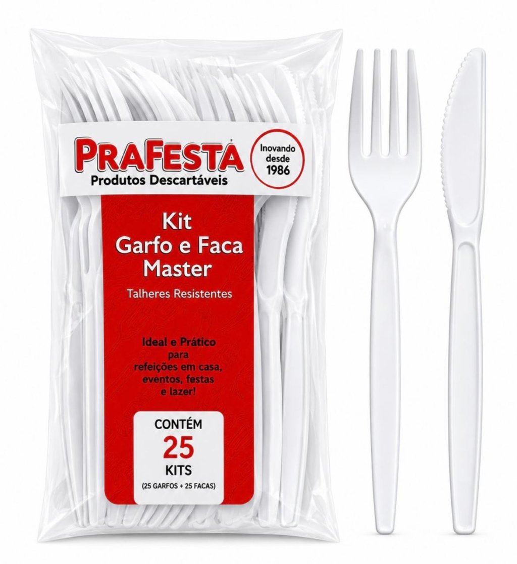 Kit Garfo Faca Master Prafesta