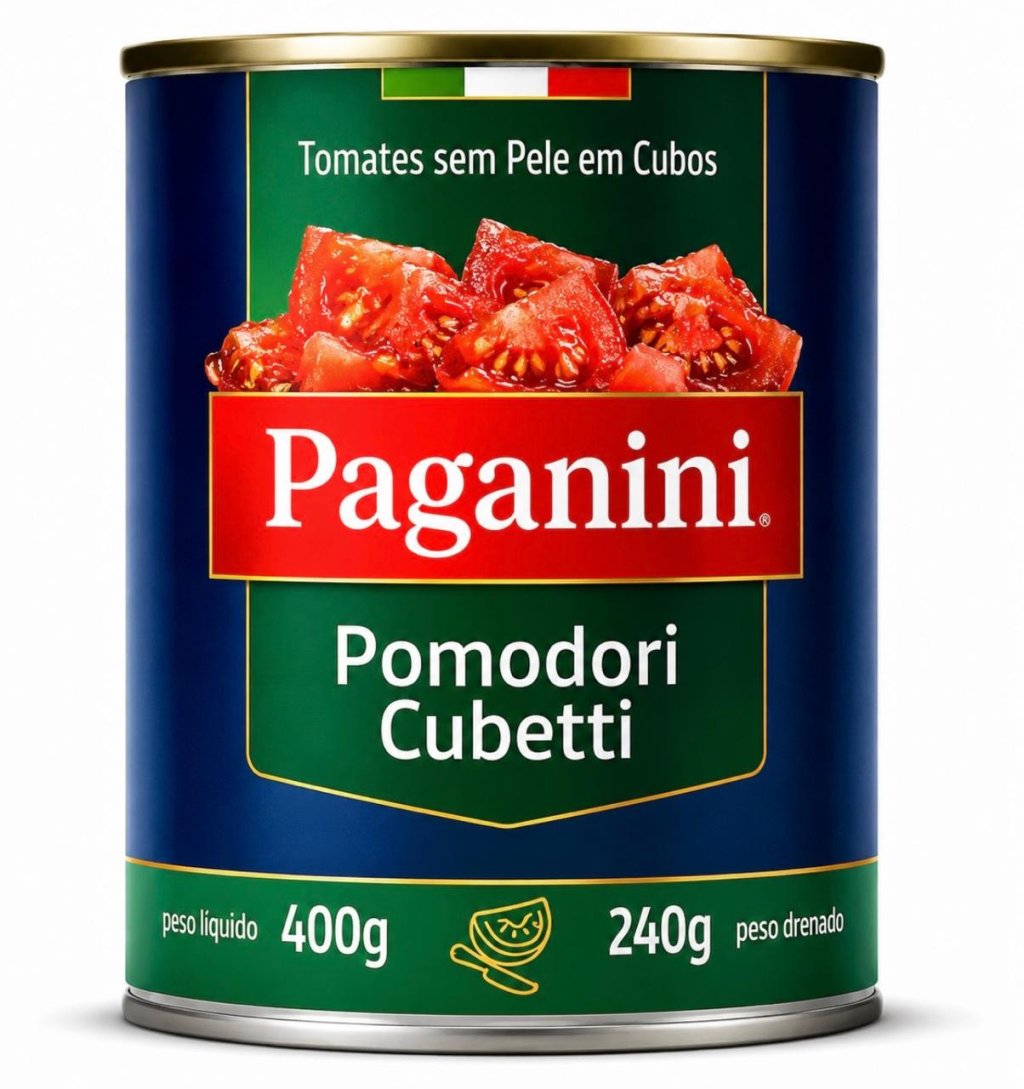 Tomate Pelado Em Cubos Paganini - 400g
