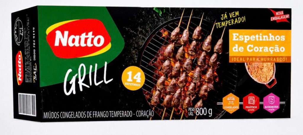 Espetinho Coracao Temp Natto Cong 800g