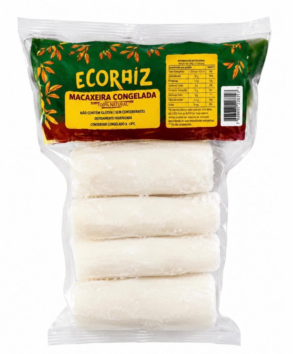 Macaxeira Congelada 1 Kg Ecoraiz