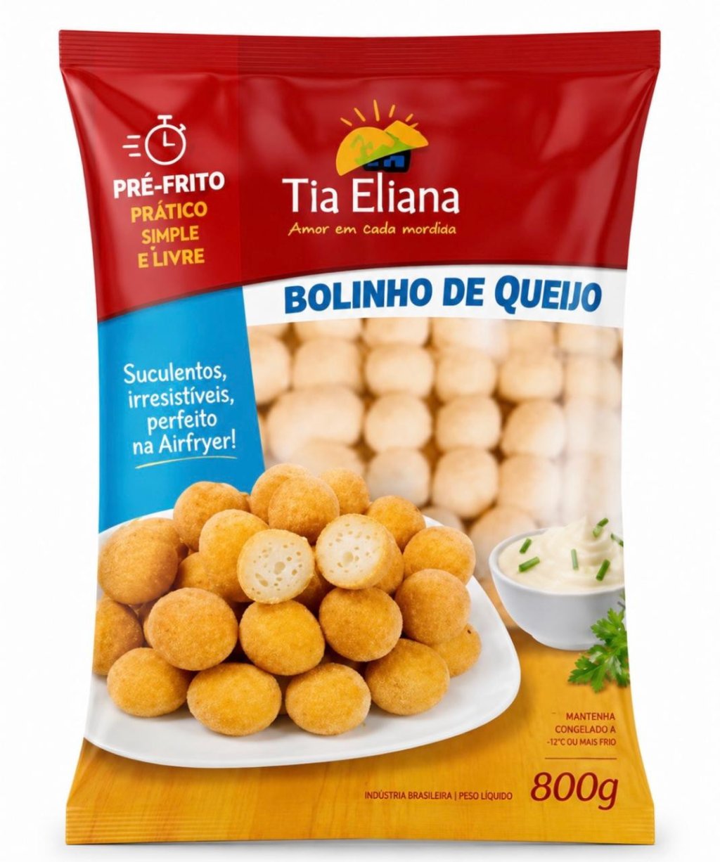 BOLINHO DE QUEIJO COQUETEL TIA ELIANE 800G