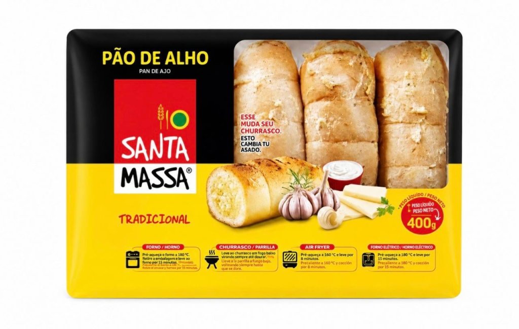 Pão De Alho Tradicional Santa Massa 400g