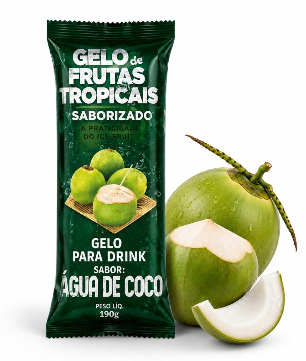 Gelo Saborizado Agua De Coco