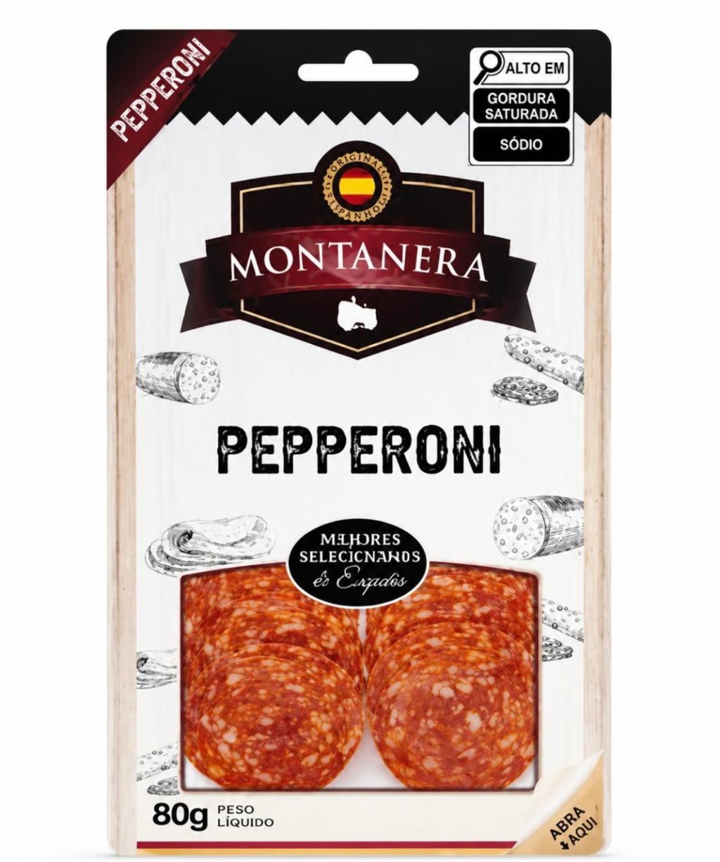 Salame Pepperoni Fatiado Montanera 80g