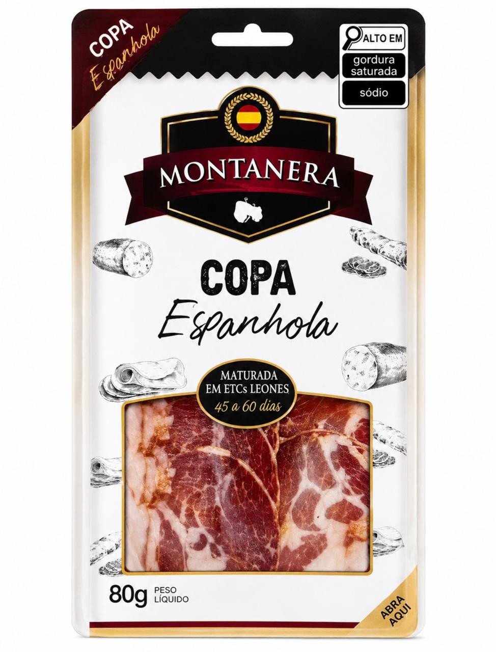 Copa Espanhola Fatiada Montanera 80g