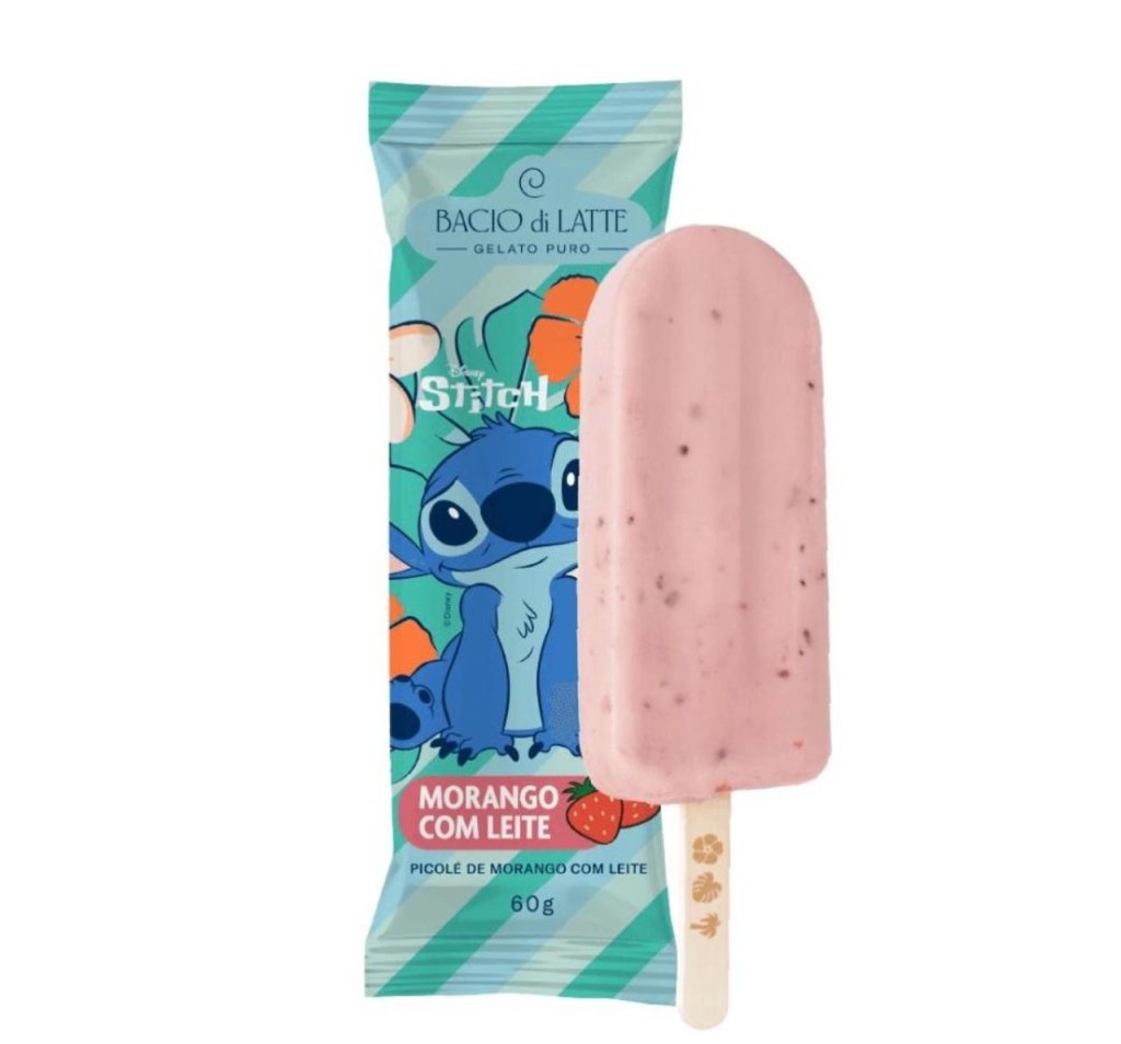 PICOLE GELATO BACIO LATTE 60G MORANGO/LEITE MOANA 2
