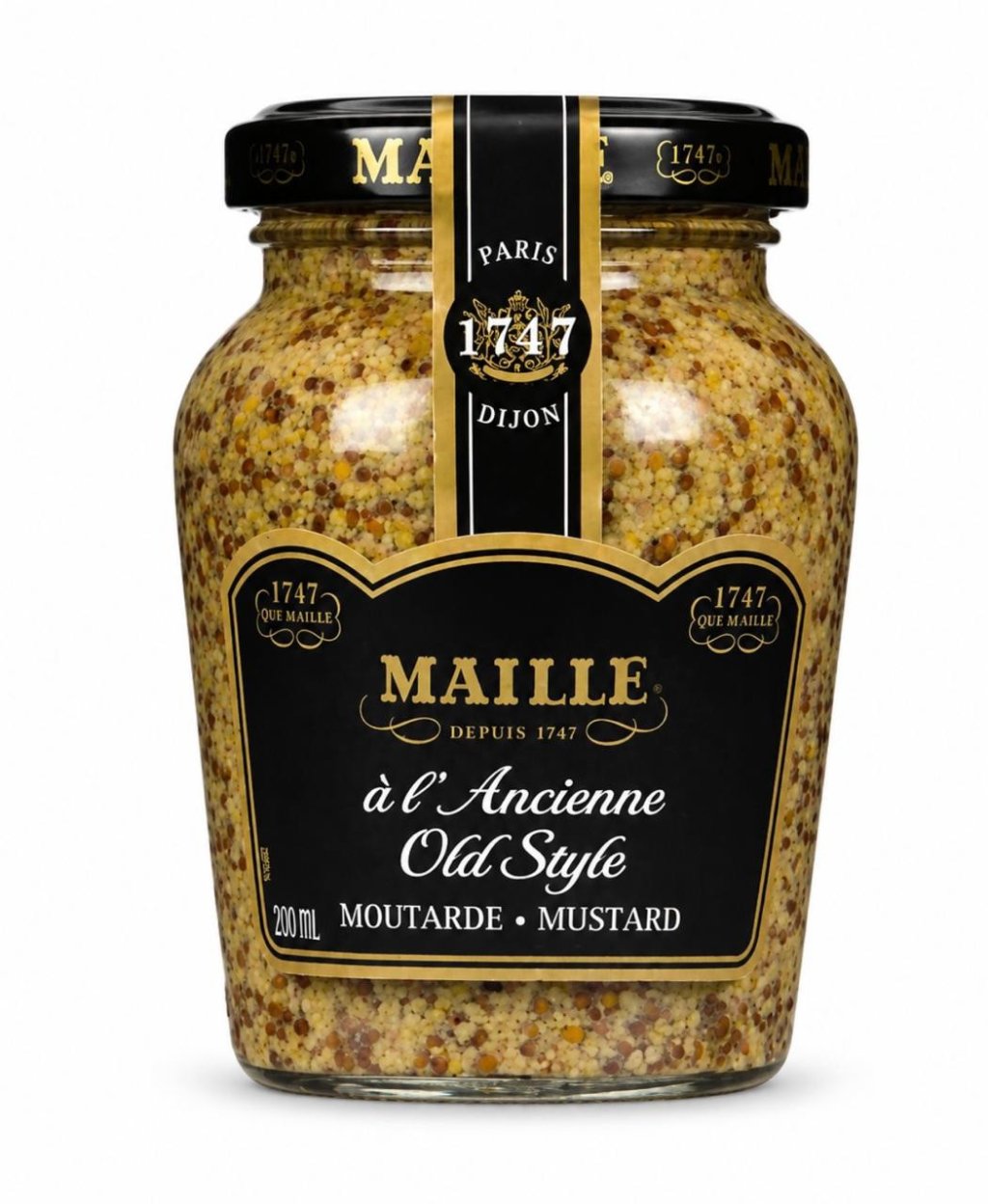Mostarda Dijon Com Semente Maille Vidro 210g