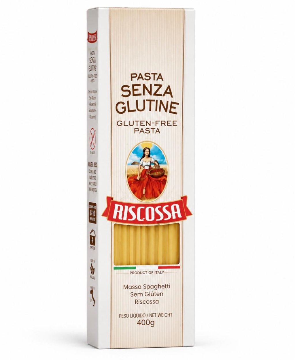 Massa Spaghetti Sem Gluten Riscossa 400g