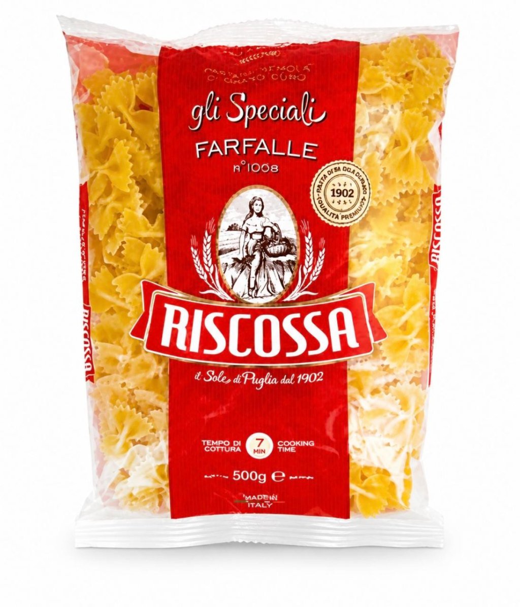 Massa Farfalle Grano Duro Riscossa 500g