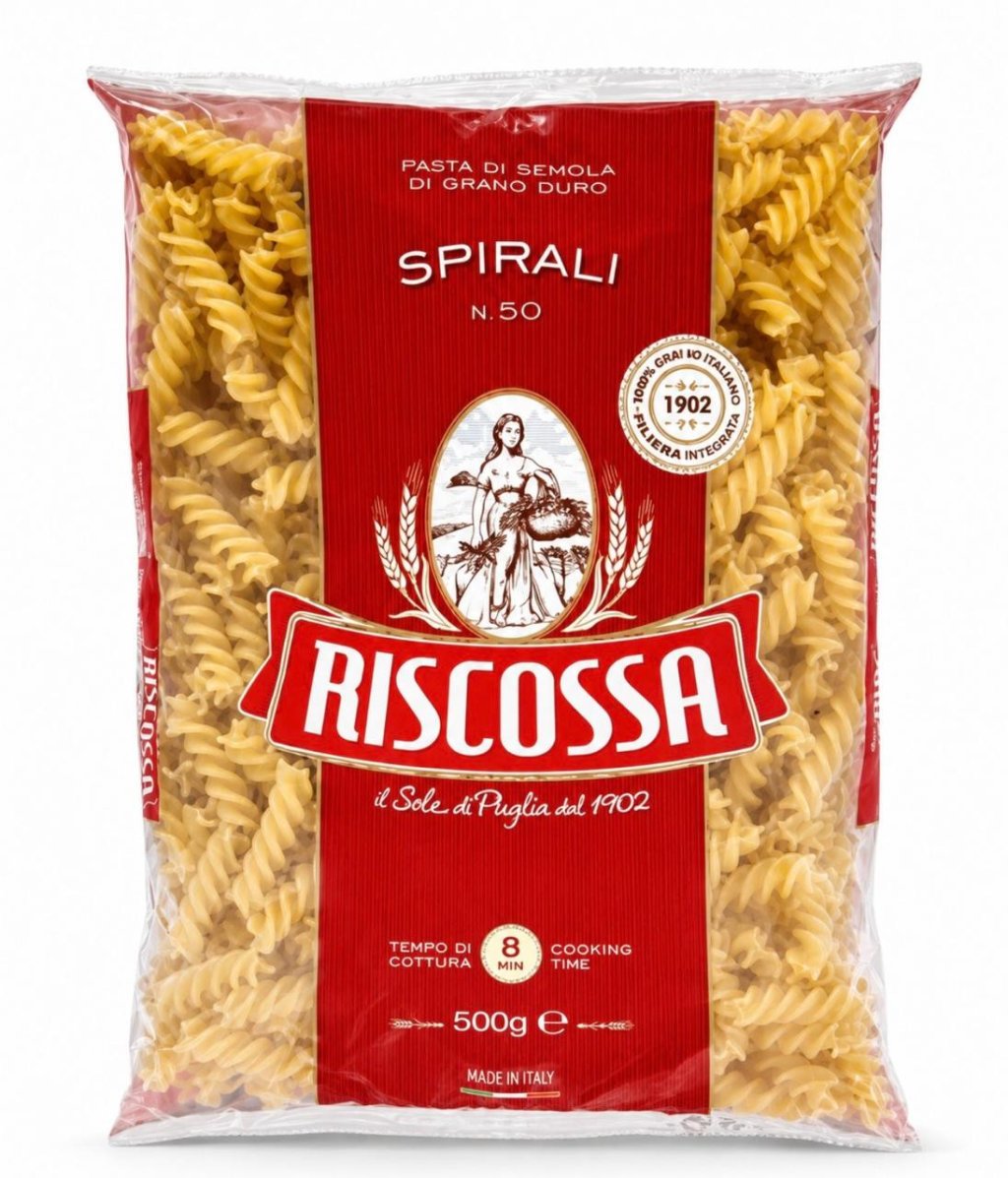 Massa Fusilli (spirali) Grano Duro Riscossa 500g