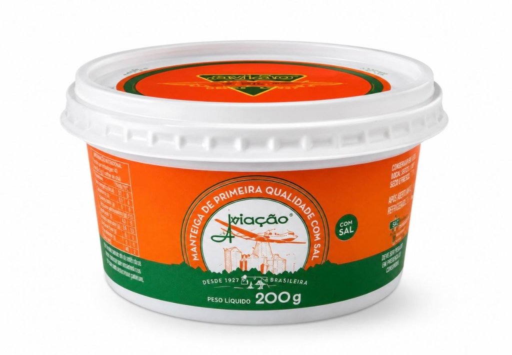 MANTEIGA POTE COM SAL 200G  AVIAÇÃO