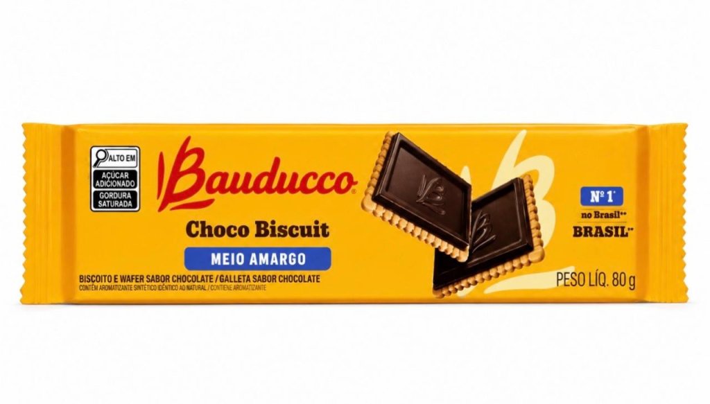Biscoito Bauducco Chocobiscuit Meio Amargo 80g