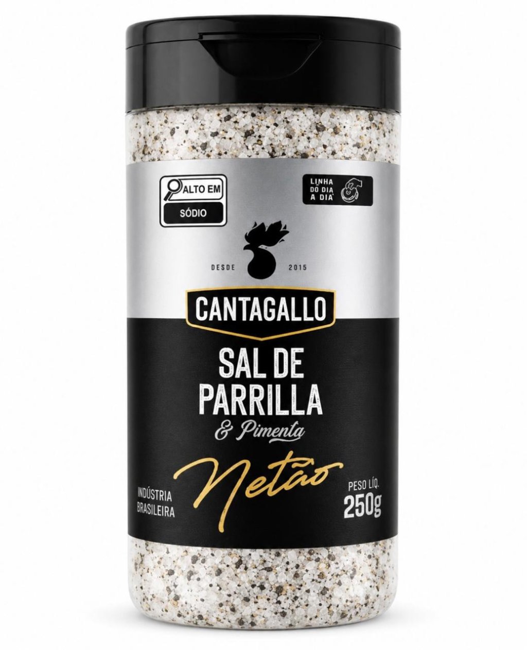 Sal De Parrilla E Pimenta Netao 250g Cantagallo