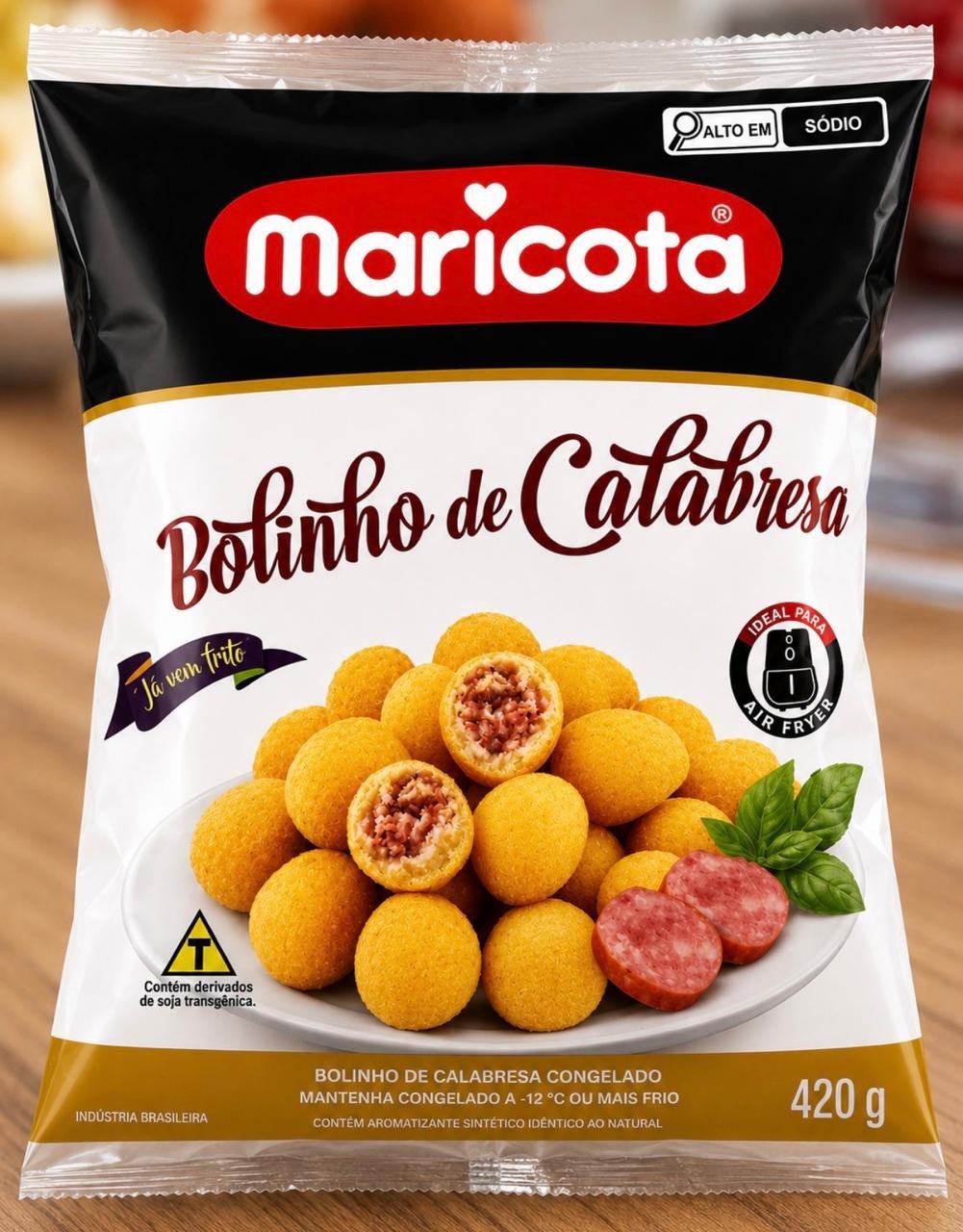 Bolinho De Calabresa 420g Maricota 