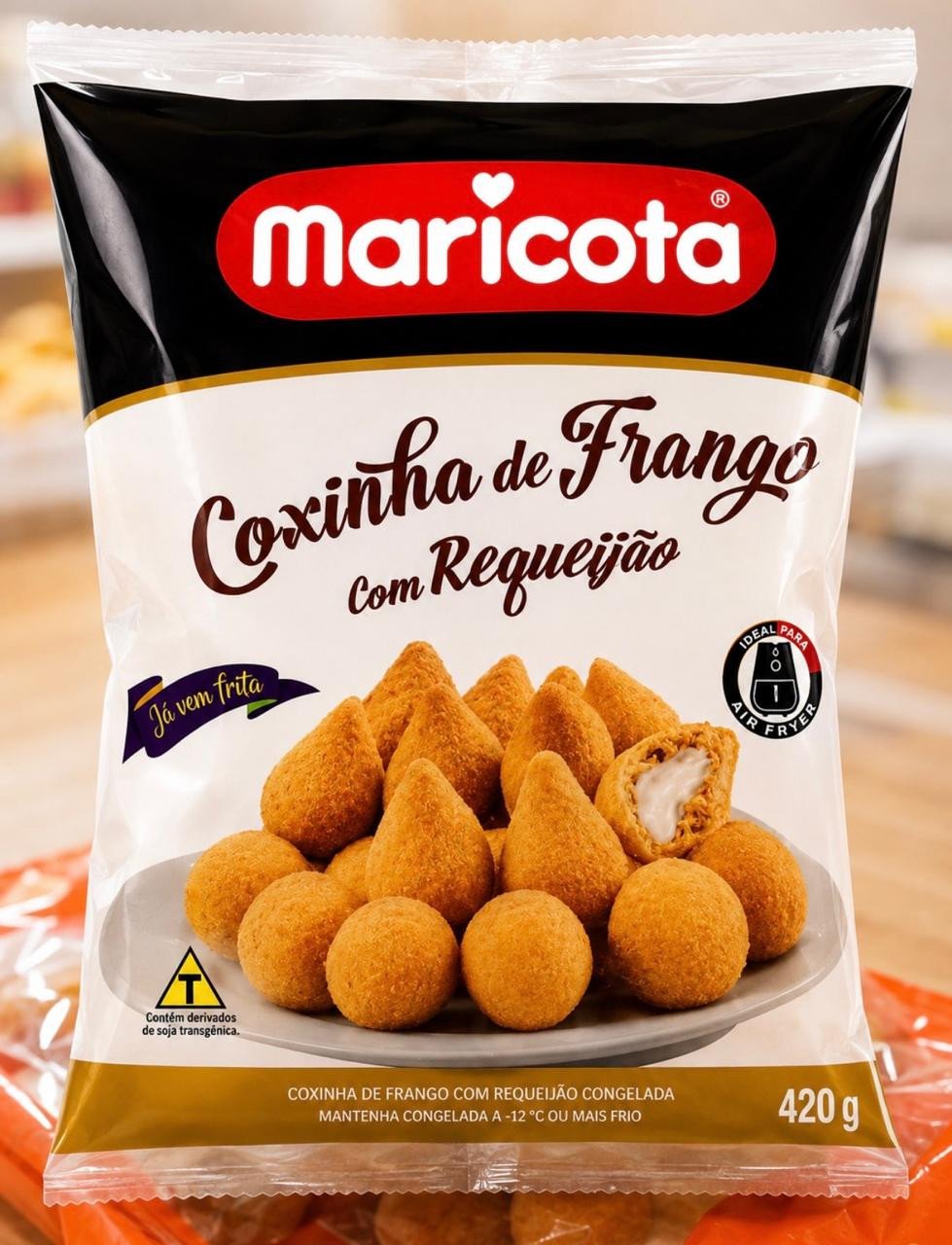 Coxinha De Frango Com Requeijão 420g Maricota