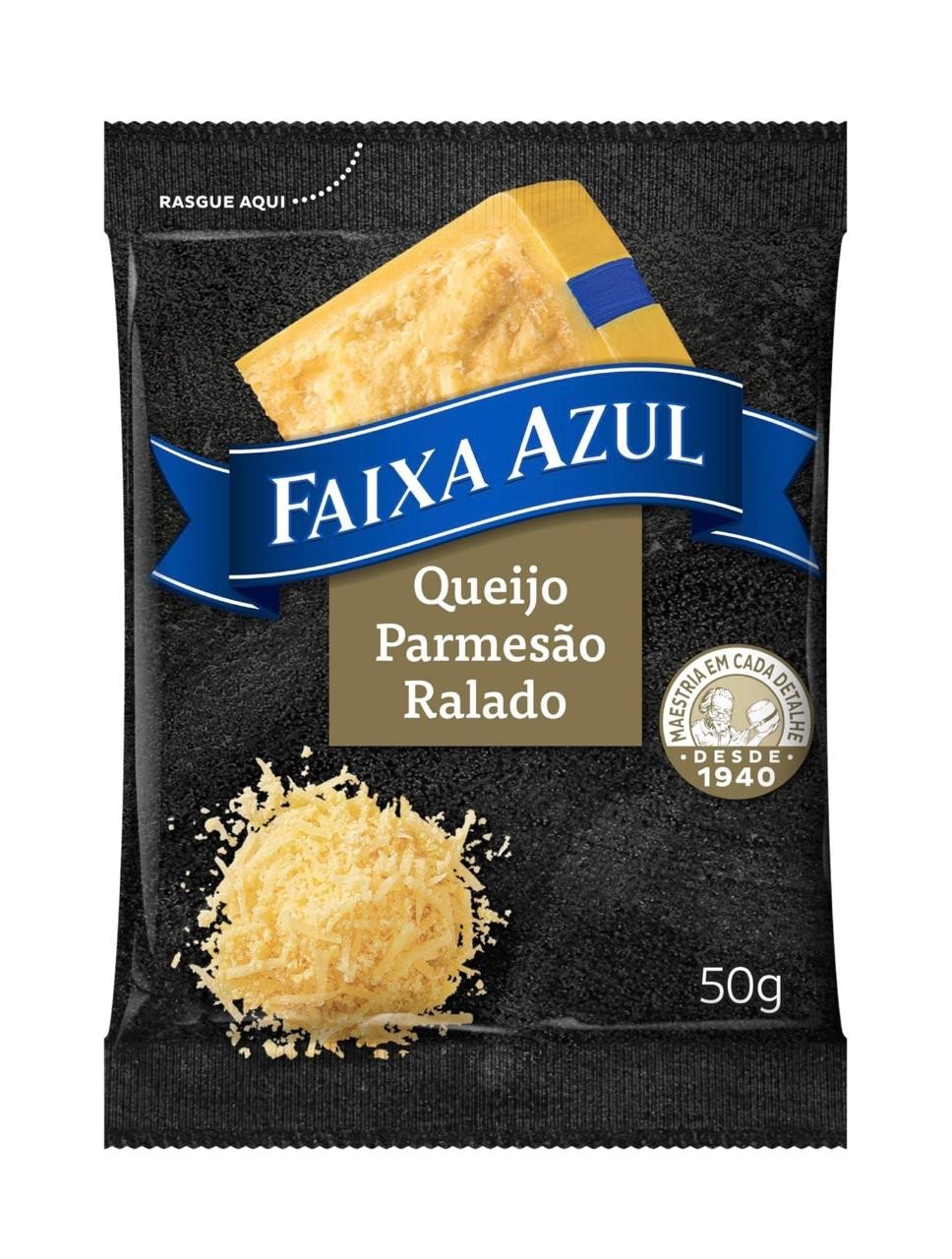 Queijo Parmesão Ralado Faixa Azul 50g