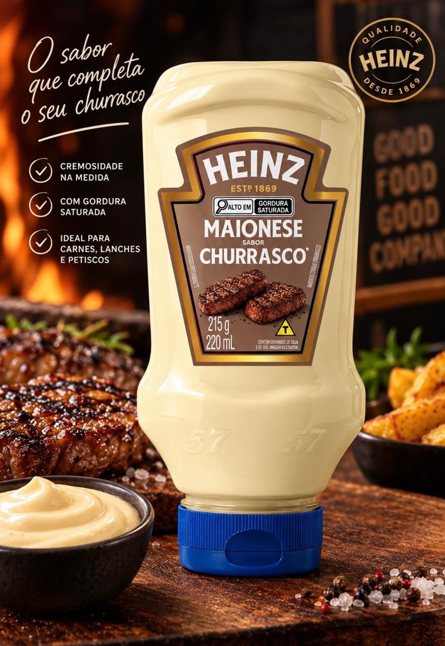 Heinz Maionese Churrasco FP 215g