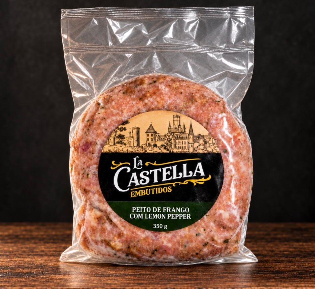 Linguica La Castella Peito Lemon Pepper 350g